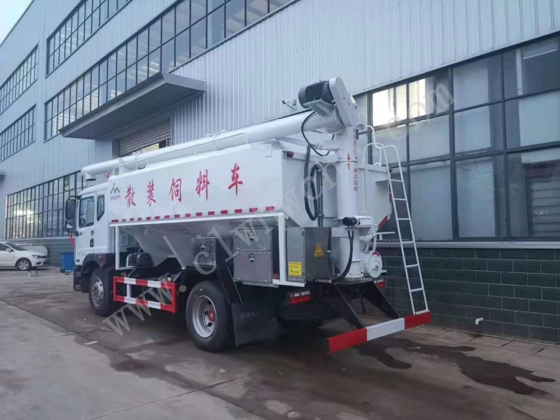 东风D9多利卡22方散装饲料运输车  散装饲料运输车  价格  报价 厂家