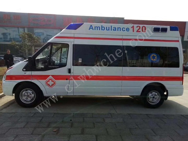 福特348长轴福星顶监护型救护车