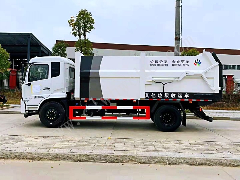 东风天锦18方压缩式对接垃圾车 国六天锦压缩式对接垃圾车厂家报价