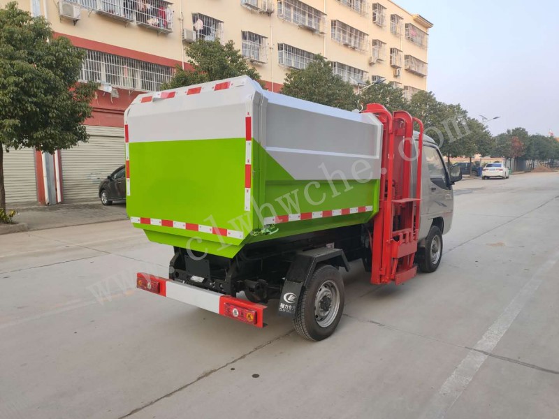 唐骏4方挂桶垃圾车价格 4方挂桶垃圾车报价  汽油垃圾车厂家