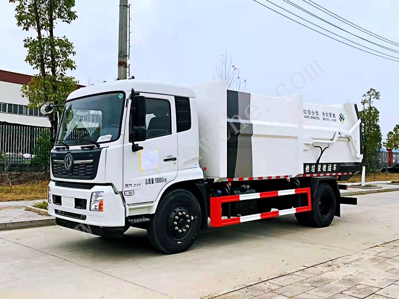 东风天锦18方压缩式对接垃圾车 国六天锦压缩式对接垃圾车厂家报价