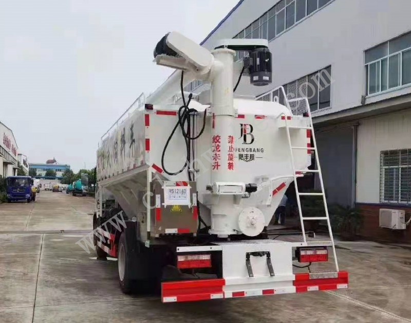 东风福瑞卡12方散装饲料运输车   国六猪饲料运输车价格  厂家报价